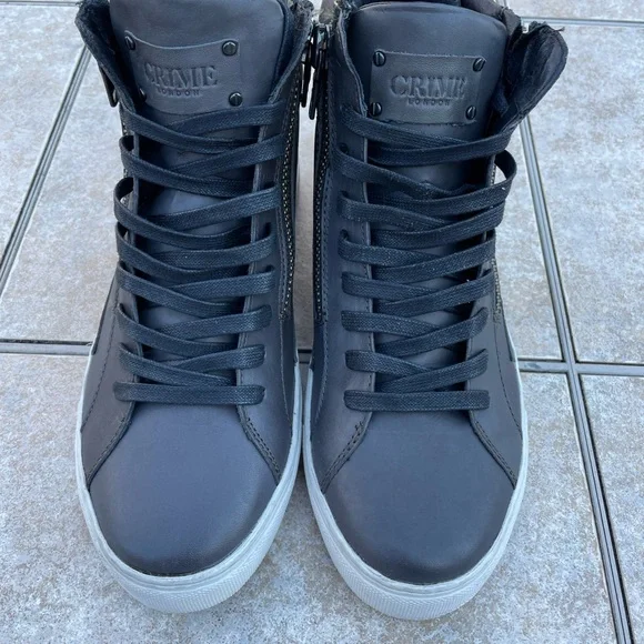 Crime London HIGH TOP DOUBLE ZIP sneakers